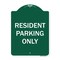 Signmission Resident Parking Only Heavy-Gauge Aluminum Architectural Sign, 24" x 18", GW-1824-9896 A-DES-GW-1824-9896 - alternate 1